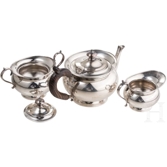 Dreiteiliges Silberservice, Italien, Florenz, 1944 - 1968