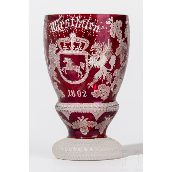 Fu&szlig;becher, Westfalen, datiert 1892
