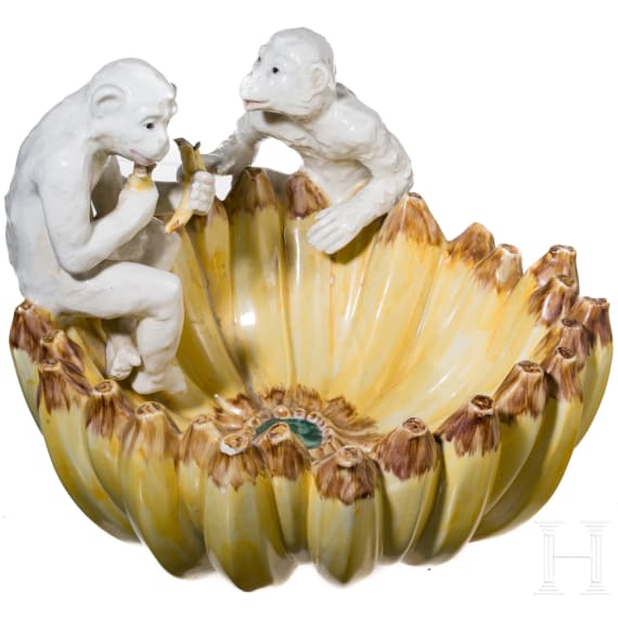 A large monkey banana bowl, Italy, 20th century