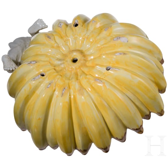 A large monkey banana bowl, Italy, 20th century