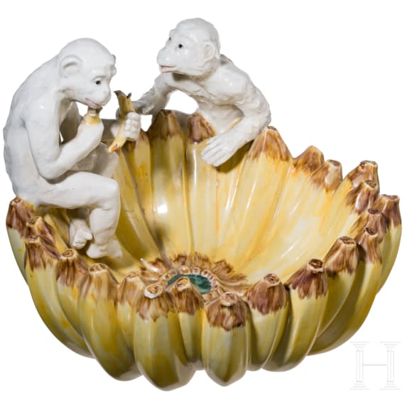 A large monkey banana bowl, Italy, 20th century