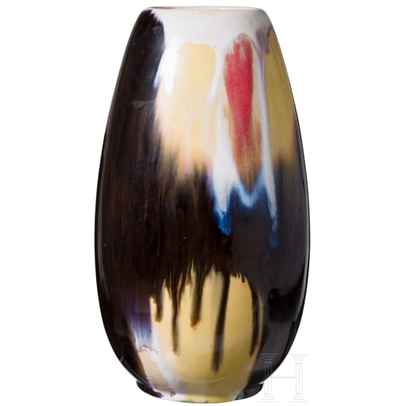 A glazed stoneware Jasba vase, Deutsche Steinzeug Cremer & Breuer AG, 1960s
