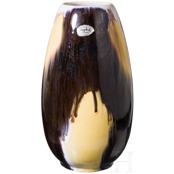 A glazed stoneware Jasba vase, Deutsche Steinzeug Cremer & Breuer AG, 1960s