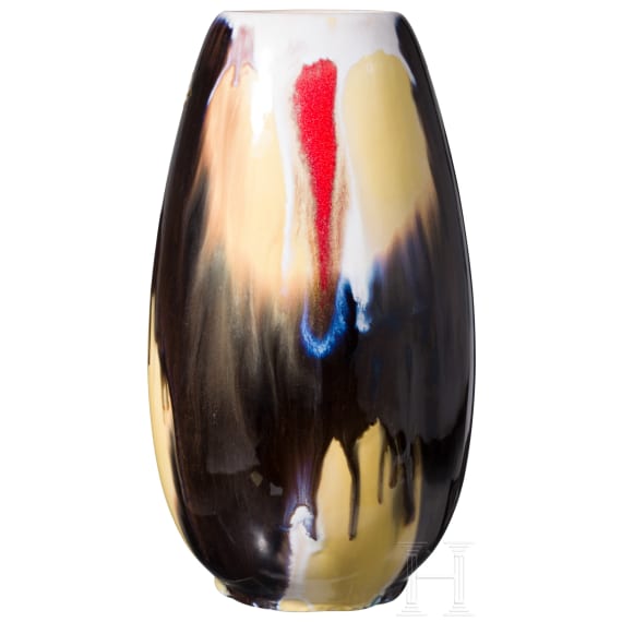 A glazed stoneware Jasba vase, Deutsche Steinzeug Cremer & Breuer AG, 1960s