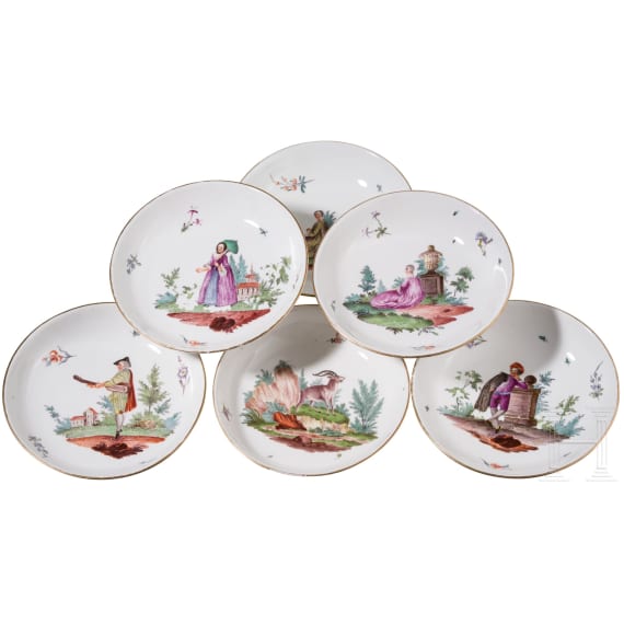 A rare 28-piece porcelain coffee and tea set, Frankenthal, 1762-1770