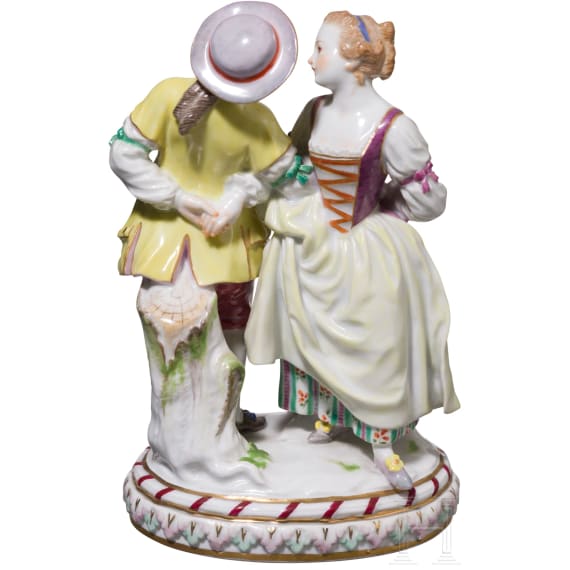 A porcelain group showing a dancing couple, Meissen, 1934 - 1945