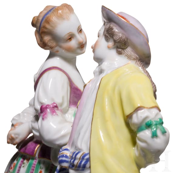 A porcelain group showing a dancing couple, Meissen, 1934 - 1945