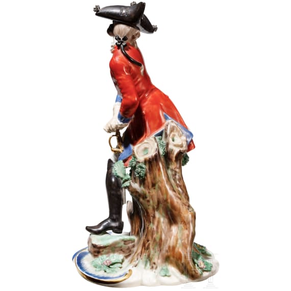 A porcelain figure "Gleeful Soldier", Nymphenburg, Franz Anton Bustelli, 1756 (design), early 20th century