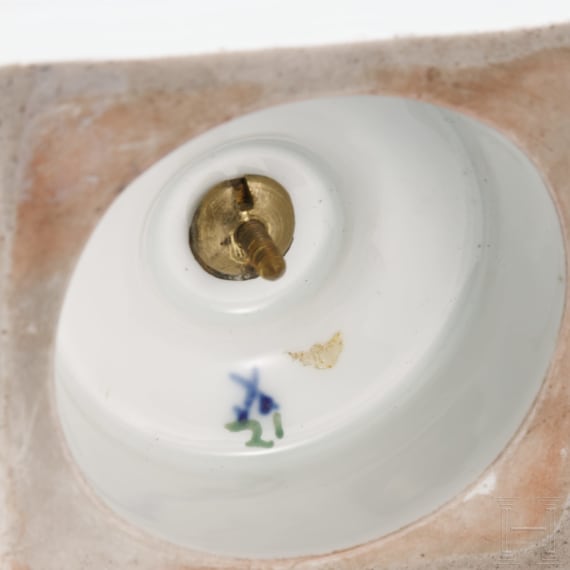 A porcelain vase with flowers, Meissen, 20th century