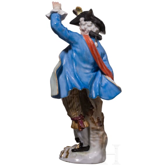 A porcelain figure of a dancing cavalier, Meissen, circa 1890