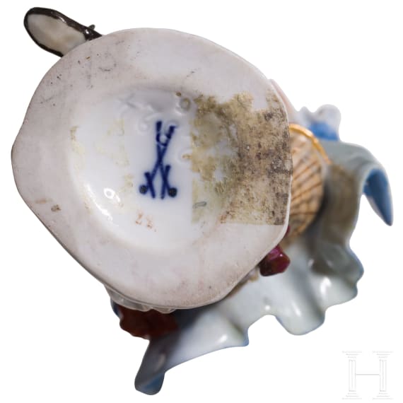 A porcelain figure of a dancing cavalier, Meissen, circa 1890