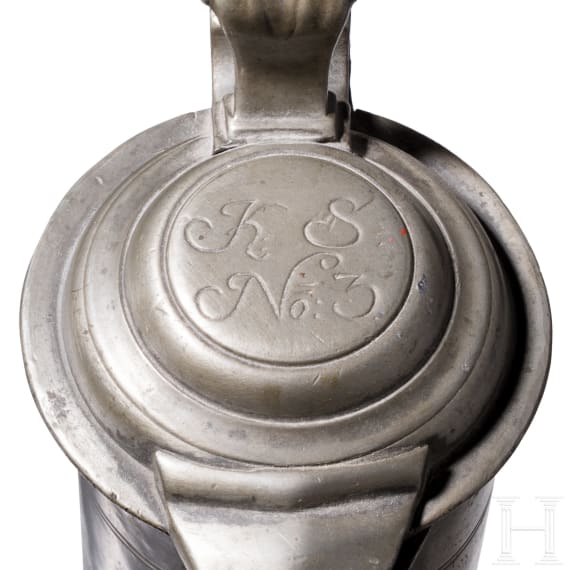 A Gdansk (Danzig) pewter jug, 2nd half of the 18th century