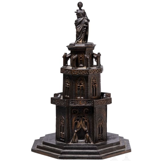A small iron temple, German, Hanau, probably ca. 1860