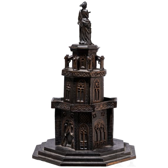A small iron temple, German, Hanau, probably ca. 1860