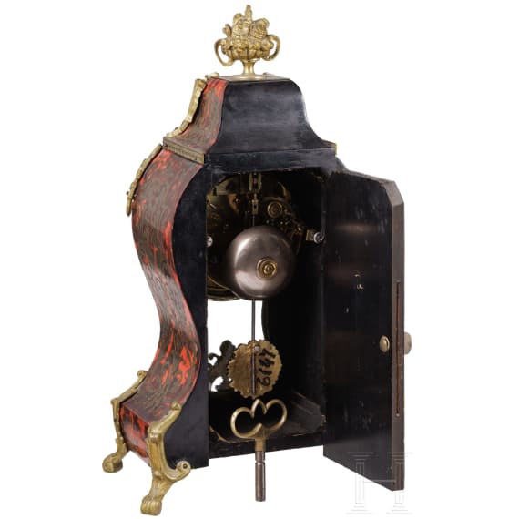 A Boulle table clock in Louis XV style, Munich, circa 1900