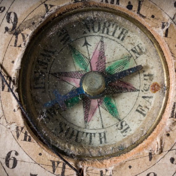 A pocket compass with sundial, Nuremberg, Ernst Christoph Stockert (1746 - 1811)