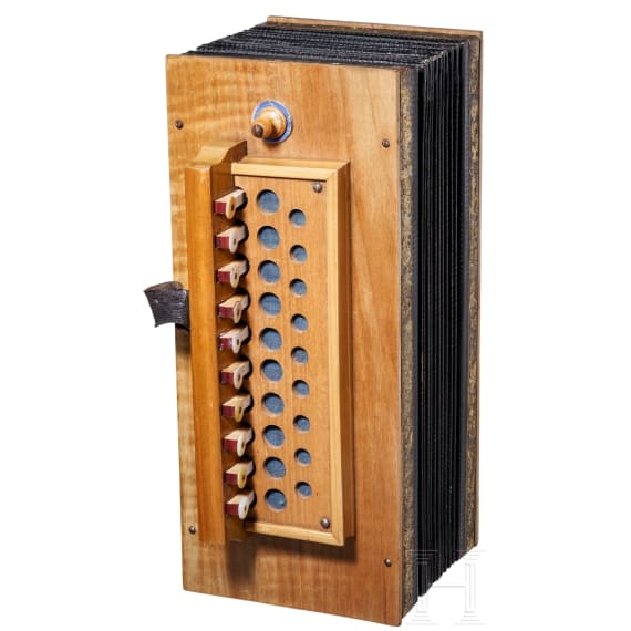 An Austrian single-row accordion, late 19th century