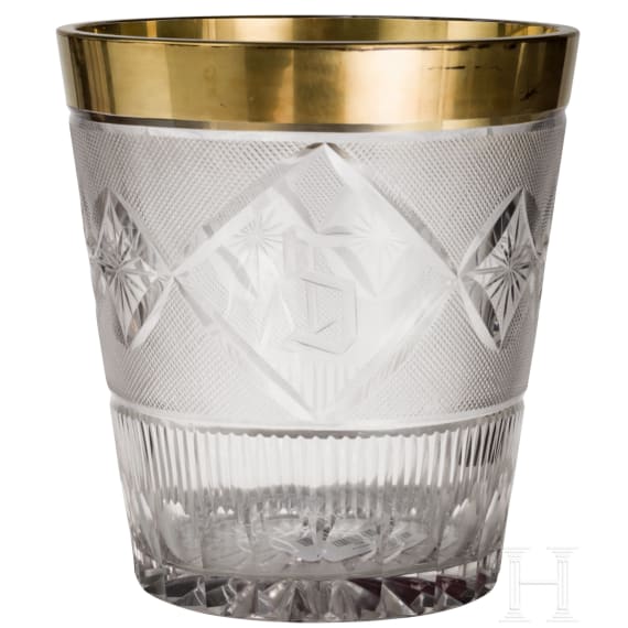 A Russian crystal glass Champagne cooler, circa 1890