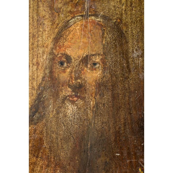 Three icons, including the Deisis and Saint Demetrios, Bulgaria/Greece, 19th century