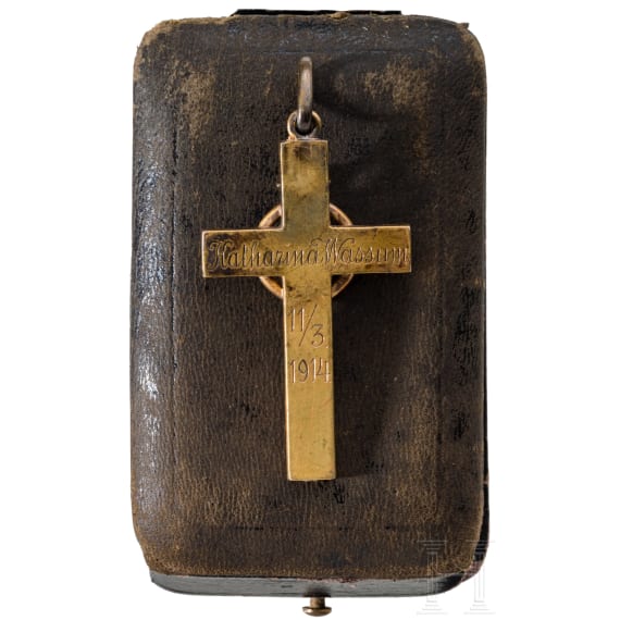 Goldenes Kreuz f&uuml;r weibliche Dienstboten, datiert 1914