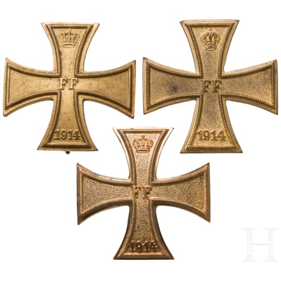 Drei Milit&auml;r-Verdienstkreuze 1.Klasse 1914