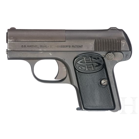 A Haenel-Schmeisser Mod. 1, Suhl, with holster