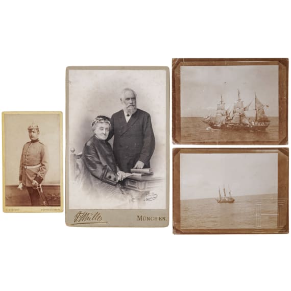 Max von Pettenkofer (1818 - 1901) - Kabinettfoto mit eigenh&auml;ndig signierter Widmung auf der R&uuml;ckseite, 1890