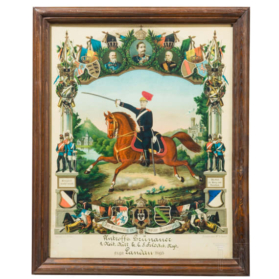 Karl Gr&uuml;nauer - Sammlung Gem&auml;lde/Grafiken zur bayerischen Kavallerie
