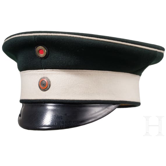 Schirmm&uuml;tze f&uuml;r Offiziere im Leib-Dragoner-Regiment Nr. 24, um 1900