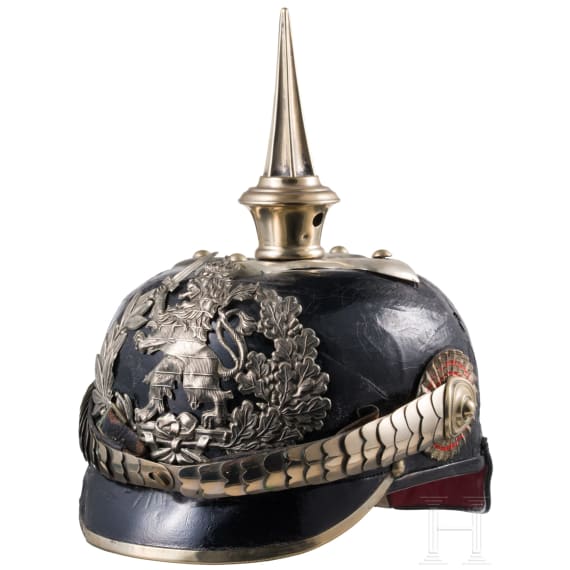 Helm f&uuml;r Offiziere der hessischen Armee, um 1900