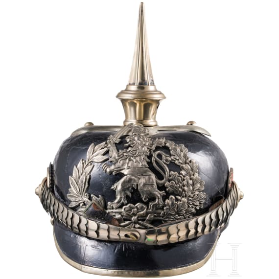 Helm f&uuml;r Offiziere der hessischen Armee, um 1900