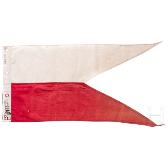 Lanzenflagge f&uuml;r Mannschaften im Garde-Dragoner-Regiment Nr. 23, um 1900