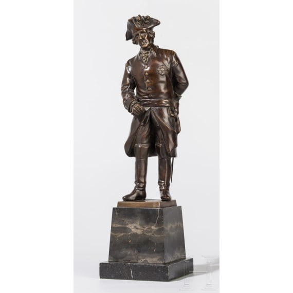 Friedrich der Gro&szlig;e - Bronzestatue von Prof. Schreiber