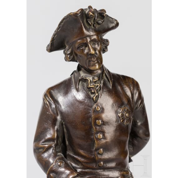 Friedrich der Gro&szlig;e - Bronzestatue von Prof. Schreiber