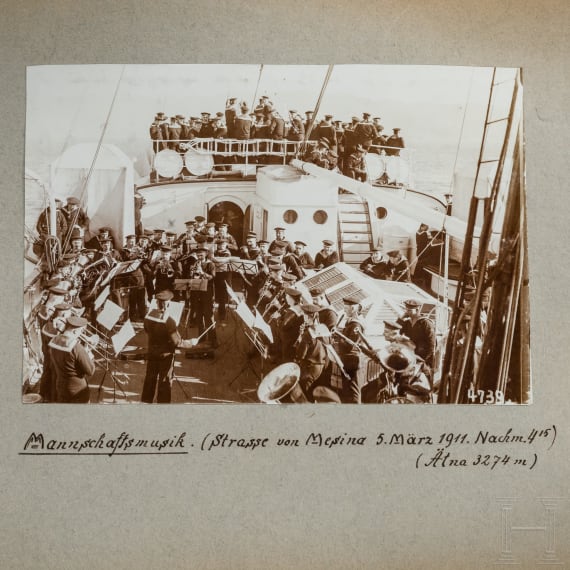 Nachlass eines Mitglieds der Bordkapelle der kaiserlichen Yacht Hohenzollern, um 1910 - 1930
