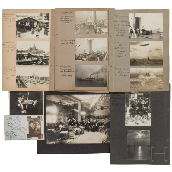 Nachlass eines Mitglieds der Bordkapelle der kaiserlichen Yacht Hohenzollern, um 1910 - 1930