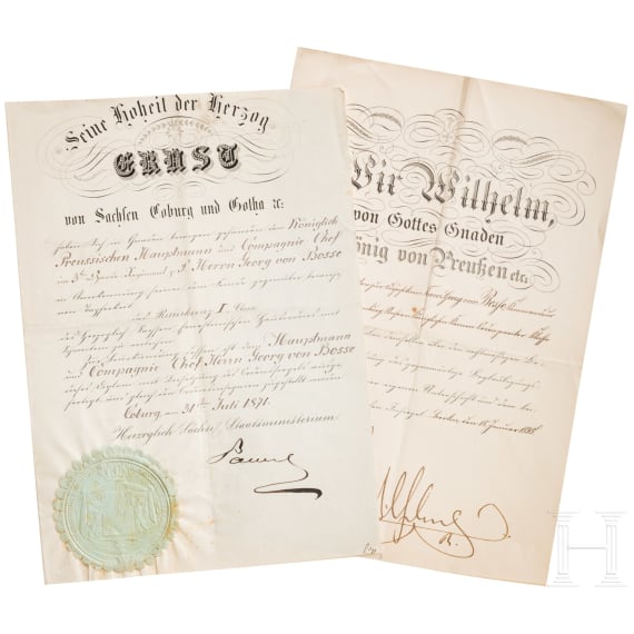 Urkundennachlass des Generalmajors Georg von Bosse