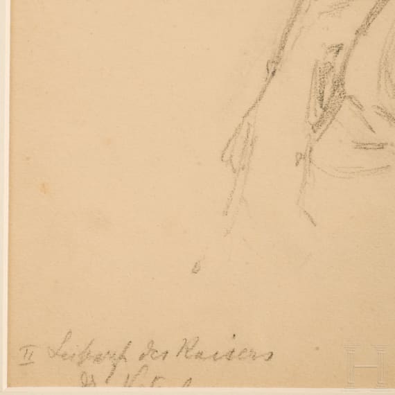 Richard Benno Adam (1873 - 1937), drei milit&auml;rische Portraits, datiert 1917