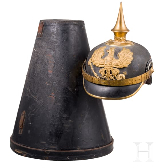 Helm f&uuml;r Offiziere der Infanterie, Preu&szlig;en, um 1900