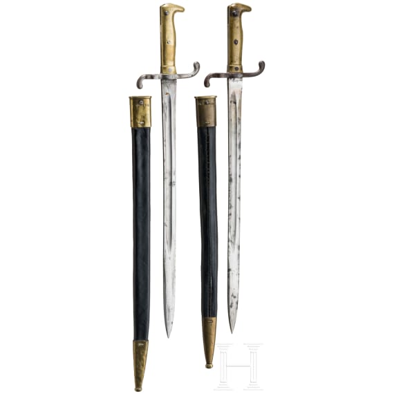 Zwei Seitengewehre M 1871