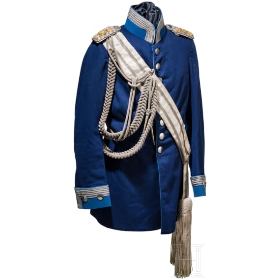 Waffenrock f&uuml;r einen Oberstleutnant als Fl&uuml;geladjutant, um 1900