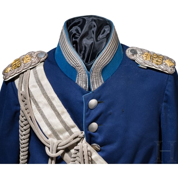 Waffenrock f&uuml;r einen Oberstleutnant als Fl&uuml;geladjutant, um 1900