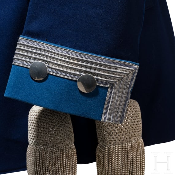 Waffenrock f&uuml;r einen Oberstleutnant als Fl&uuml;geladjutant, um 1900