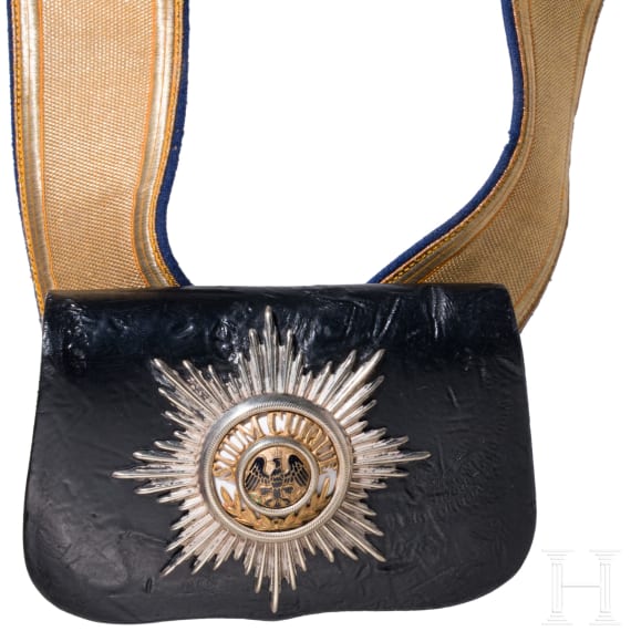 Kartuschkasten und Bandelier f&uuml;r Offiziere der preu&szlig;ischen Garde-Kavallerie-Regimenter, um 1900
