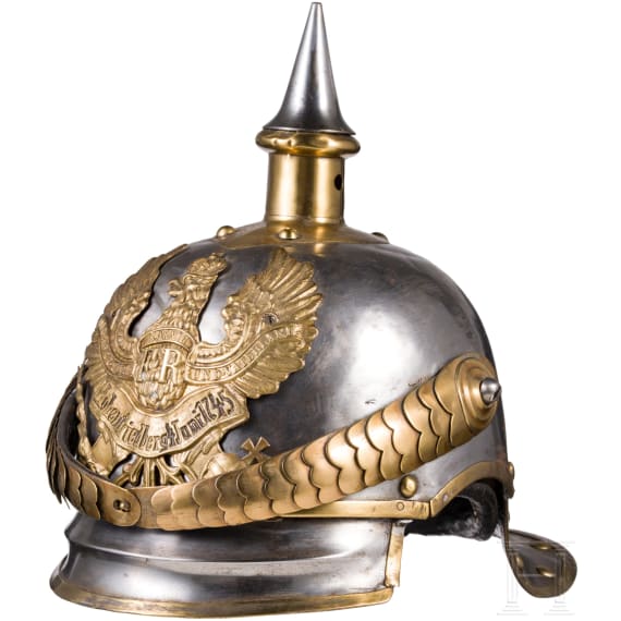 Helm M 1867 f&uuml;r Mannschaften im K&uuml;rassier-Regiment "K&ouml;nigin" (Pommersches) Nr. 2
