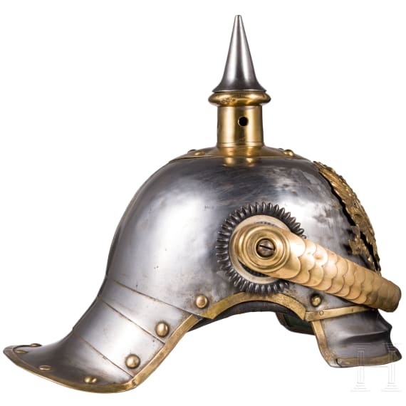 Helm M 1867 f&uuml;r Mannschaften im K&uuml;rassier-Regiment "K&ouml;nigin" (Pommersches) Nr. 2
