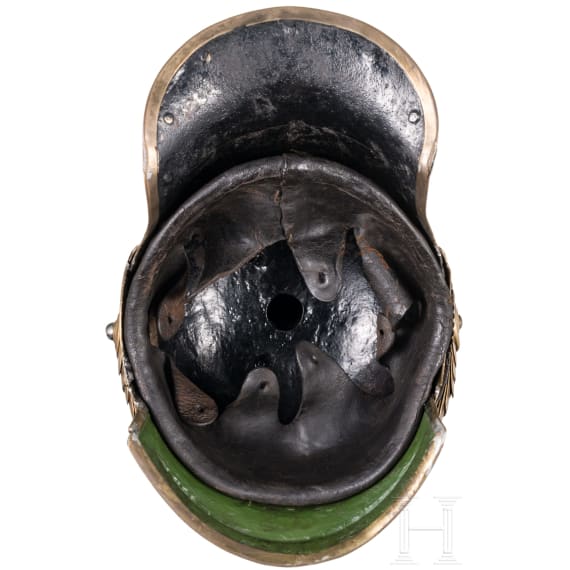 Helm M 1867 f&uuml;r Mannschaften im K&uuml;rassier-Regiment "K&ouml;nigin" (Pommersches) Nr. 2