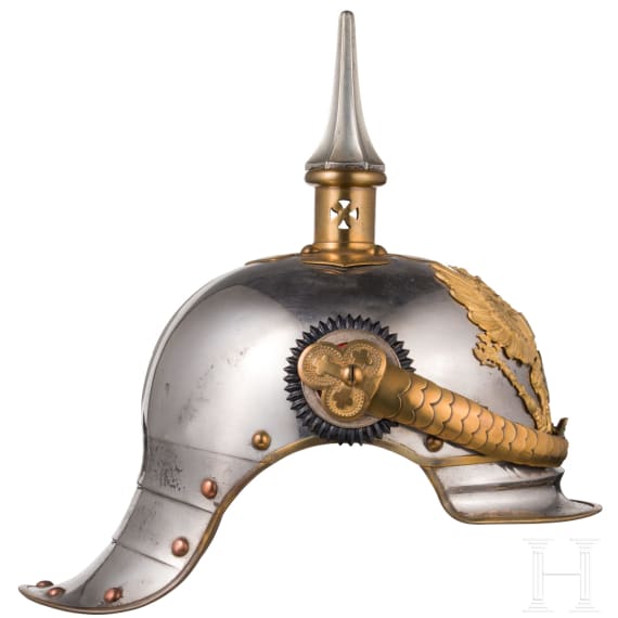 Helm f&uuml;r Reserveoffiziere der K&uuml;rassiere, um 1900