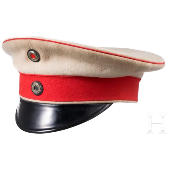 Schirmm&uuml;tze f&uuml;r Offiziere im K&uuml;rassier-Regiment "von Driesen" (Westf&auml;lisches) Nr. 4