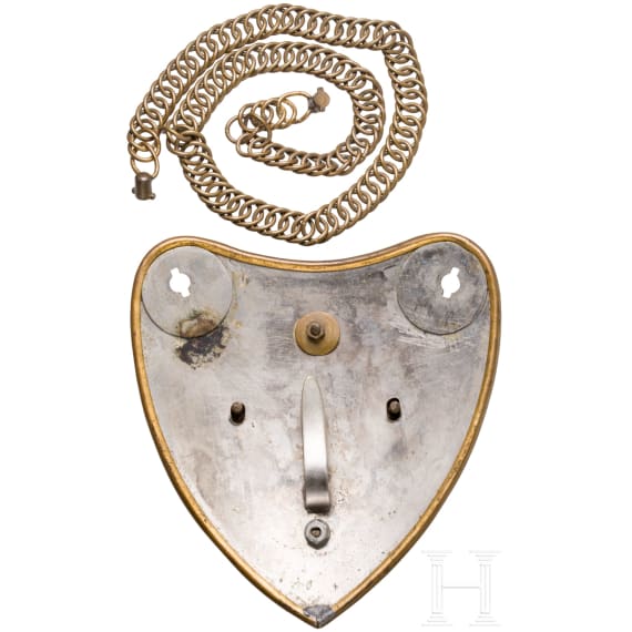 Brustschild f&uuml;r Offiziere im K&uuml;rassier-Regiment &bdquo;K&ouml;nigin&ldquo; (Pommersches) Nr. 2